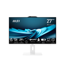 Моноблок MSI PRO AP272P 14M 27"(1920x1080 (матовый))/Intel Core i7 14700(2.1Ghz)/16384Mb/1024SSDGb/noDVD/Int:Intel UHD Graphics 770/Cam/BT/WiFi/war 1y/4.63kg/White/Win11Pro + Wireless KB+Mouse