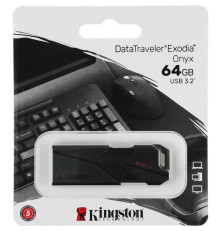 Накопитель USB Flash Drive Kingston 64GB USB 3.2 Gen 1 DataTraveler Exodia Onyx