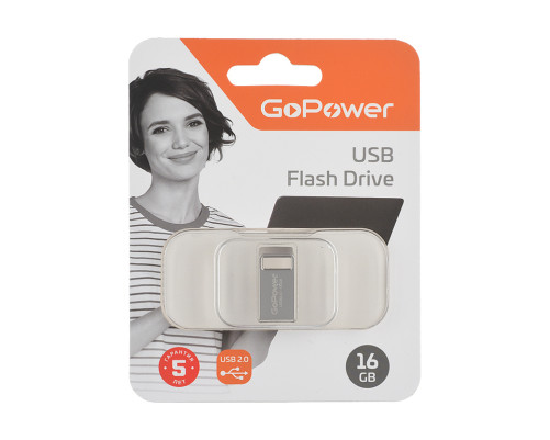 Накопитель USB Flash Drive GoPower 16GB MINI