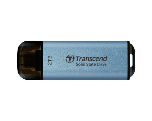 Внешний накопитель SSD Transcend ESD300C, 2TB, USB 3.2, голубой