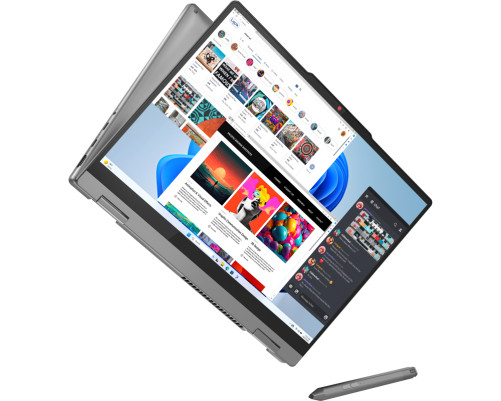 Ноутбук Lenovo IdeaPad 5 2-in-1 14IRU9 14"(1920x1200 IPS)/Touch/Intel Core 5 120U(1.4Ghz)/16384Mb/512SSDGb/noDVD/Int:Intel® Graphics/Cam/BT/WiFi/57WHr/war 1y/1.6kg/luna grey/noOS + 65W, Pen, RU kbd