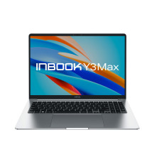 Ноутбук Infinix Inbook Y3 MAX_YL613 16"(1920x1200 IPS)/Intel Core i3 1215U(1.2Ghz)/8192Mb/512SSDGb/noDVD/Int:Intel UHD Graphics/BT/WiFi/70WHr/war 2y/1.65kg/Silver/DOS