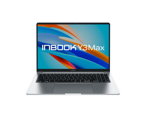 Ноутбук Infinix Inbook Y3 MAX_YL613 16"(1920x1200 IPS)/Intel Core i3 1215U(1.2Ghz)/8192Mb/512SSDGb/noDVD/Int:Intel UHD Graphics/BT/WiFi/70WHr/war 2y/1.65kg/Silver/DOS