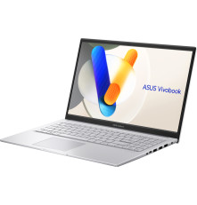 Ноутбук ASUS X1504VA-BQ895 15.6"(1920x1080 (матовый) IPS)/Intel Core 5 120U(1.4Ghz)/16384Mb/512PCISSDGb/noDVD/Int:Shared/Cam/BT/WiFi/42WHr/war 1y/1.7kg/Cool Silver/DOS