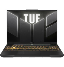 Ноутбук ASUS TUF F16 FX607JV-N3146 16"(1920x1200 WVA (матовый, 165Hz))/Intel Core i7 13650HX(2.6Ghz)/16384Mb/1024PCISSDGb/noDVD/Ext:nVidia GeForce RTX4060(8192Mb)/Cam/BT/WiFi/90WHr/war 1y/2.27kg/Mecha Gray/DOS