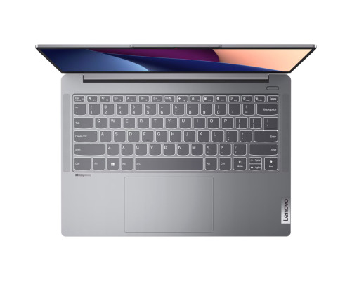 Ноутбук Lenovo IdeaPad Pro 5 14IRH8 14"(2880x1800 IPS)/Intel Core i7 13700H(2.4Ghz)/16384Mb/512SSDGb/noDVD/Int:Intel Iris Xe Graphics/Cam/BT/WiFi/75WHr/war 1y/1.46kg/arctic grey/noOS + 100W, RU kbd