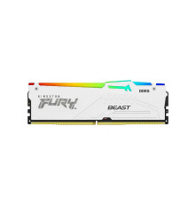 Оперативная память Kingston 16GB 5200MT/s DDR5 CL40 DIMM FURY Beast White RGB XMP