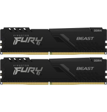 Оперативная память Kingston 16GB 3200MT/s DDR4 CL16 DIMM (Kit of 2) FURY Beast Black