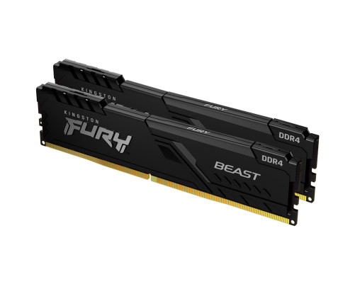 Оперативная память Kingston 8GB 2666MT/s DDR4 CL16 DIMM (Kit of 2) FURY Beast Black