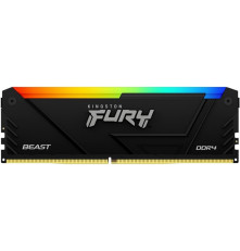 Оперативная память Kingston 16GB 3600MT/s DDR4 CL18 DIMM FURY Beast RGB