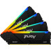 Оперативная память Kingston 32GB 2666MT/s DDR4 CL16 DIMM (Kit of 4) FURY Beast RGB