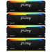 Оперативная память Kingston 32GB 2666MT/s DDR4 CL16 DIMM (Kit of 4) FURY Beast RGB