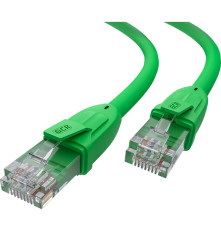 Патч-корд прямой 1.5m UTP кат.6, зеленый, 24 AWG, ethernet high speed, RJ45, T568B, GCR-52386