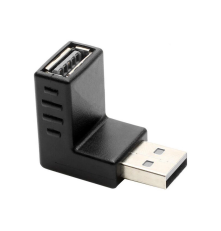 Переходник USB 2.0 AM / AF , угловой, вниз, GCR-53494