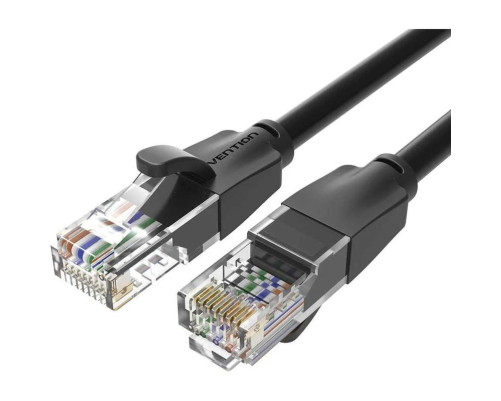 Патч-корд Vention прямой UTP cat.6, RJ45 - 10м. Черный