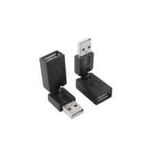 Переходник USB 2.0 AM / AF, поворот 360 градусов , GCR-53492