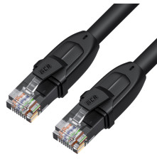 Патч-корд PROF прямой 3.0m, UTP медь кат.6, че, 24 AWG, ethernet high speed 10 Гбит/с, RJ45, T568B, GCR-52582