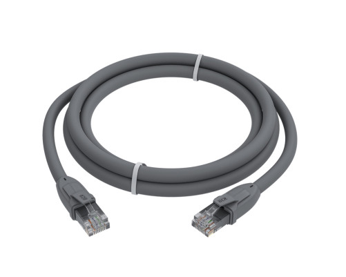 Патч-корд прямой 7.5m UTP кат.6, серый, 24 AWG, ethernet high speed, RJ45, T568B, GCR-52596