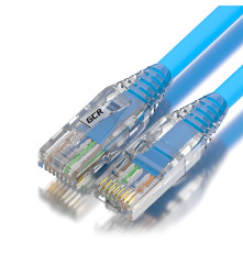 Патч-корд 3.0m LSZH UTP кат.5e, синий, коннектор ABS, 24 AWG, ethernet high speed 1 Гбит/с, RJ45, T568B, GCR-52679