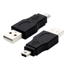 Переходник USB 2.0 AM / MiniUSB, штекер - штекер, GCR-54934