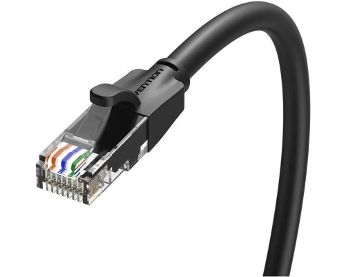 Патч-корд Vention прямой UTP cat.6, RJ45 - 10м. Черный