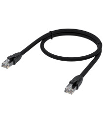 Патч-корд прямой 2.0m UTP кат.6, черный, 24 AWG, ethernet high speed, RJ45, T568B, GCR-52528