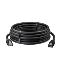 Патч-корд PROF прямой 10.0m, UTP медь кат.6, че, 24 AWG, ethernet high speed 10 Гбит/с, RJ45, T568B, GCR-52585