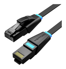 Патч-корд Vention прямой UTP cat.6, RJ45 - 2м. плоский Черный