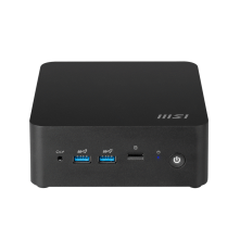 Неттоп MSI Cubi NUC 1M  Intel Core 3 100U(1.2Ghz)/8192Mb/512PCISSDGb/noDVD/Int:Intel® Graphics/BT/WiFi/war 1y/0.625kg/Black/noOS + no KB+M