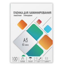 Пленка для ламинирования A5, 154х216 (60 мкм) глянцевая 100шт, ГЕЛЕОС [LPA5-60]