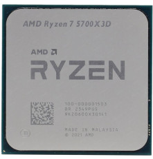 Процессор CPU AMD Ryzen 7 5700X3D, 8/16, 3-4.1GHz, 64KB/512KB/96MB, AM4, 105W, OEM, 1 year