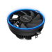 Вентилятор для процессора PCCooler E126M B (92W, 4-pin PWM, 70mm, Al/Cu, -mm, Blue LED, 1x120mm, 56CFM, 26.5dBA, 1800RPM, S: 1700/1200/115X, AM5/AM4, black)