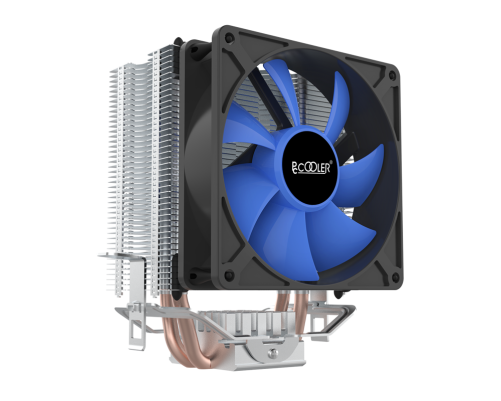 Вентилятор для процессора PCCooler S93 V2 (100W, 3-pin, 125mm, Al/Cu, 2x6mm, 1x92mm, 48CFM, 22dBA, 2200RPM, S: 1700/1200/115X, AM5/AM4, silver, black)