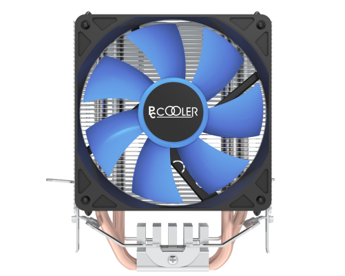 Вентилятор для процессора PCCooler S93 V2 (100W, 3-pin, 125mm, Al/Cu, 2x6mm, 1x92mm, 48CFM, 22dBA, 2200RPM, S: 1700/1200/115X, AM5/AM4, silver, black)