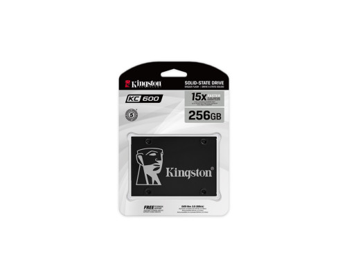 Твердотельный накопитель Kingston KC600, 256GB, 2.5"