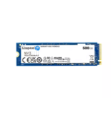 Твердотельный накопитель Kingston NV3, 500GB, M.2(22x80mm), NVMe, PCIe 4.0 x4, 3D TLC, R/W 5000/3000MB/s, TBW 160, DWPD 0.3