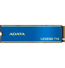 Твердотельный накопитель ADATA LEGEND 710, 1TB, M.2(22x80mm), NVMe 1.4, PCIe 3.0 x4, 3D NAND, R/W 2400/1800MB/s, IOPs 180 000/150 000, TBW 260, DWPD 0.23, with Heat Sink