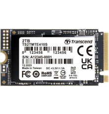 Твердотельный накопитель Transcend SSD MTE410S, 2TB, M.2(22x42mm), NVMe, PCIe 4x4, 3D TLC, R/W 5000/4300MB/s, IOPs 570 000/700 000, TBW 1200, DWPD 0.33, DRAM-less