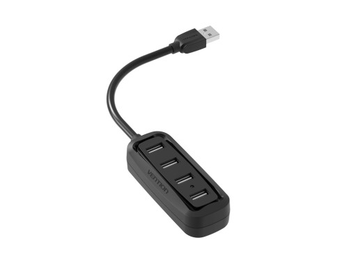 USB разветвитель Vention VAS-J43-B015 USB 2.0 на 4 порта, черный