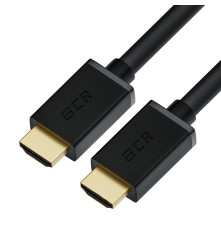 Кабель 2.0m HDMI версия 1.4, черный, OD7.3mm, 30/30 AWG, позолоченные контакты, Ethernet 10.2 Гбит/с, 3D, 4K, GCR-HM410-2.0m, экран