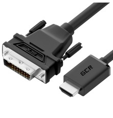 Кабель 5.0m HDMI-DVI, 19M / 25M Dual Link, черный, 30 AWG, двойной экран, GCR-55523