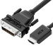 Кабель 5.0m HDMI-DVI, 19M / 25M Dual Link, черный, 30 AWG, двойной экран, GCR-55523