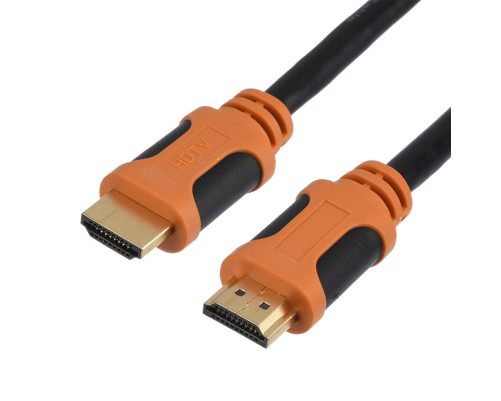 Кабель GoPower HDMI (m)-HDMI (m) 5.0м ПВХ ver.2.0 4K 60Hz черный в пакете (1/70)