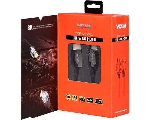 Кабель HDMI 19M/M,ver. 2.1, 8K@60 Hz 2m VCOM <CG864-2M>