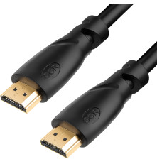 Кабель 3.0m HDMI версия 1.4, черный, OD7.3mm, 30/30 AWG, позолоченные контакты, Ethernet 10.2 Гбит/с, 3D, 4K, GCR-HM310-3.0m, экран