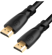 Кабель 10.0m HDMI 1.4, 30/30 AWG, позолоченные контакты, FullHD, Ethernet 10.2 Гбит/с, 3D, 4K, экран, GCR-53617