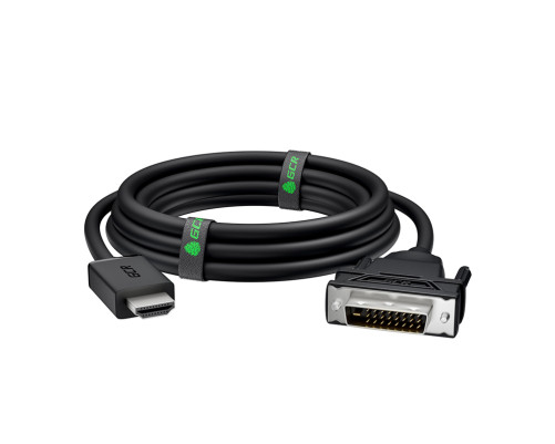 Кабель 5.0m HDMI-DVI, 19M / 25M Dual Link, черный, 30 AWG, двойной экран, GCR-55523