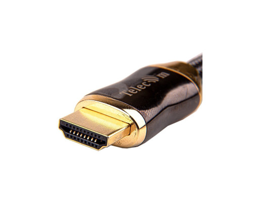 Кабель HDMI 19M/M,ver. 2.1, 8K@60 Hz 2m метал разъемы, нейлоновая оплетка Telecom <TCG300-2M>