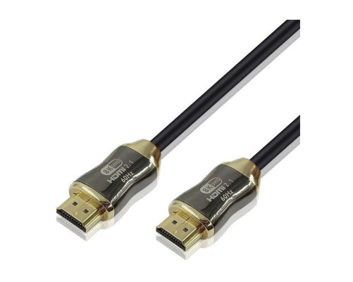 Кабель HDMI 19M/M,ver. 2.1, 8K@60 Hz 2m метал разъемы, нейлоновая оплетка Telecom <TCG300-2M>