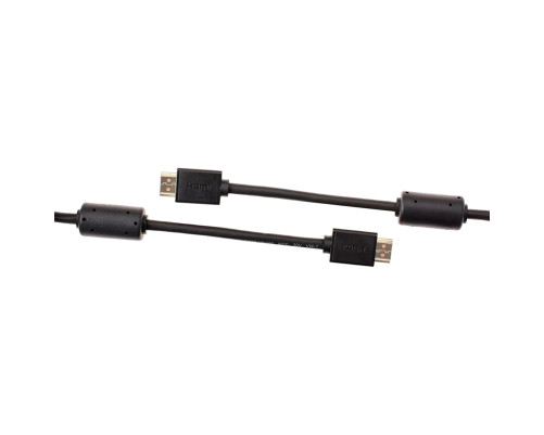 Кабель HDMI-19M --- HDMI-19M ver 2.0+3D/Ethernet ,2m, 2 фильтраTelecom <TCG215F-2M>